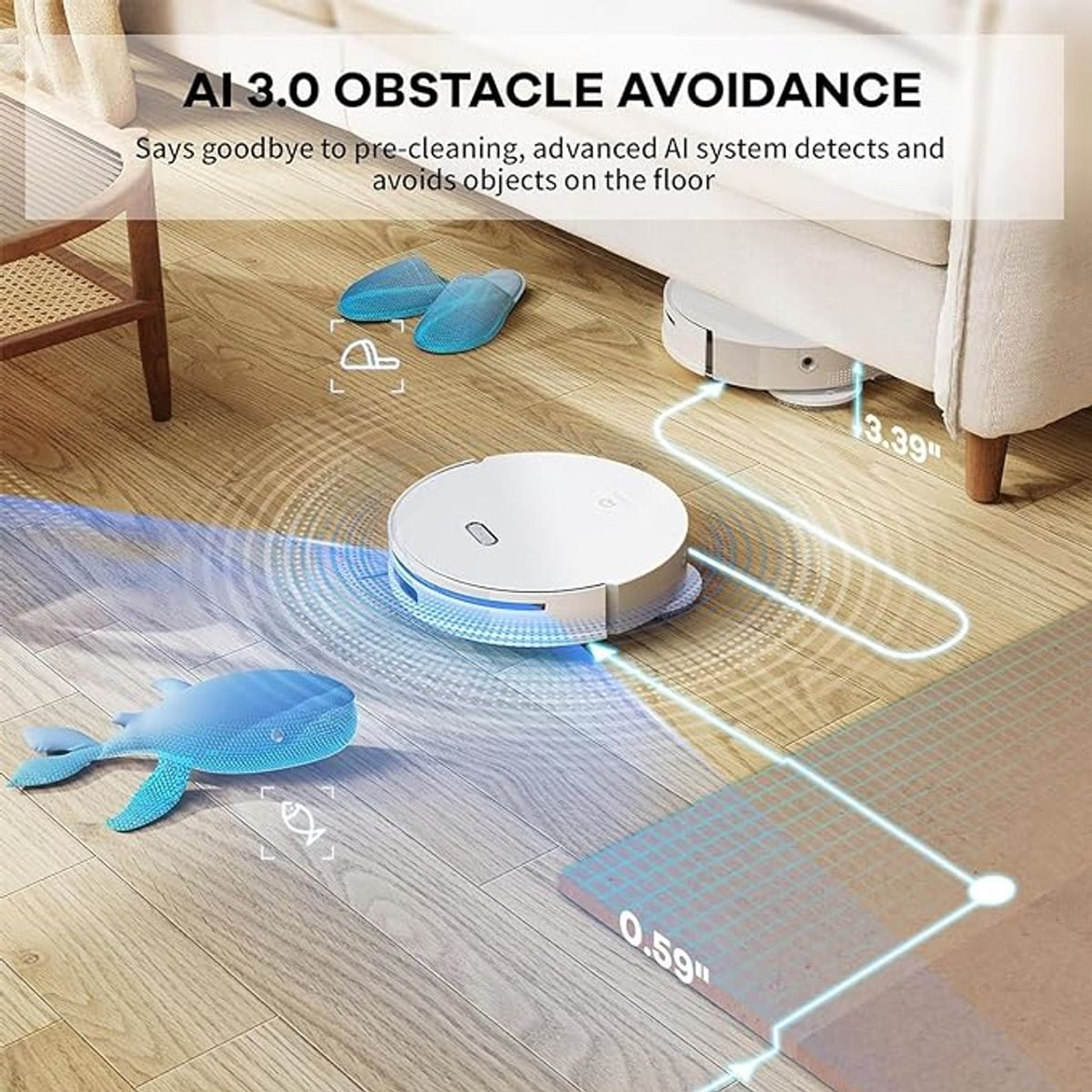 Lynkbey M20 Pro Robot Vacuum Mop with Auto Cleaning & Drying product image