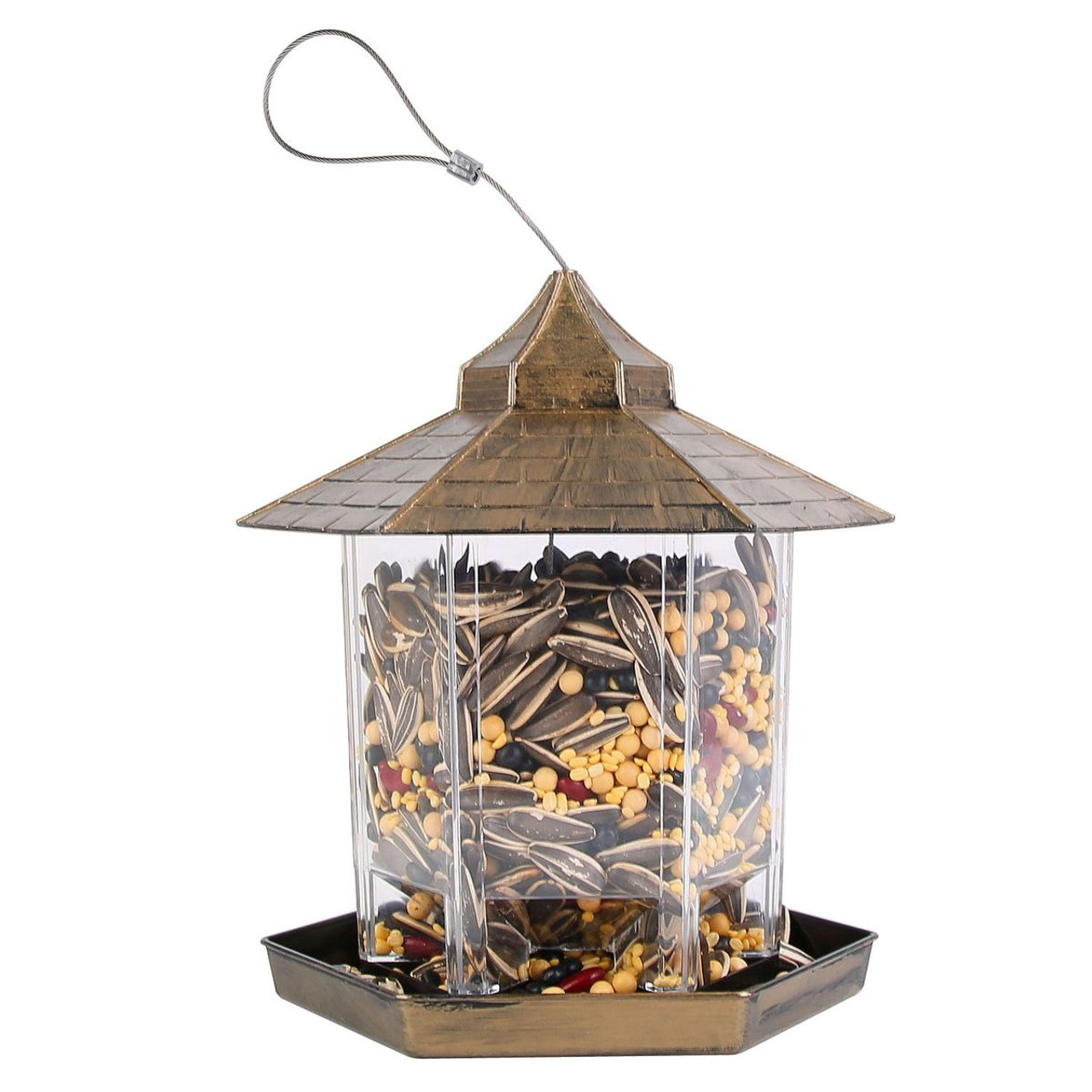 LakeForest® 6-Port Hanging Bird Feeder with Drainage Holes product image