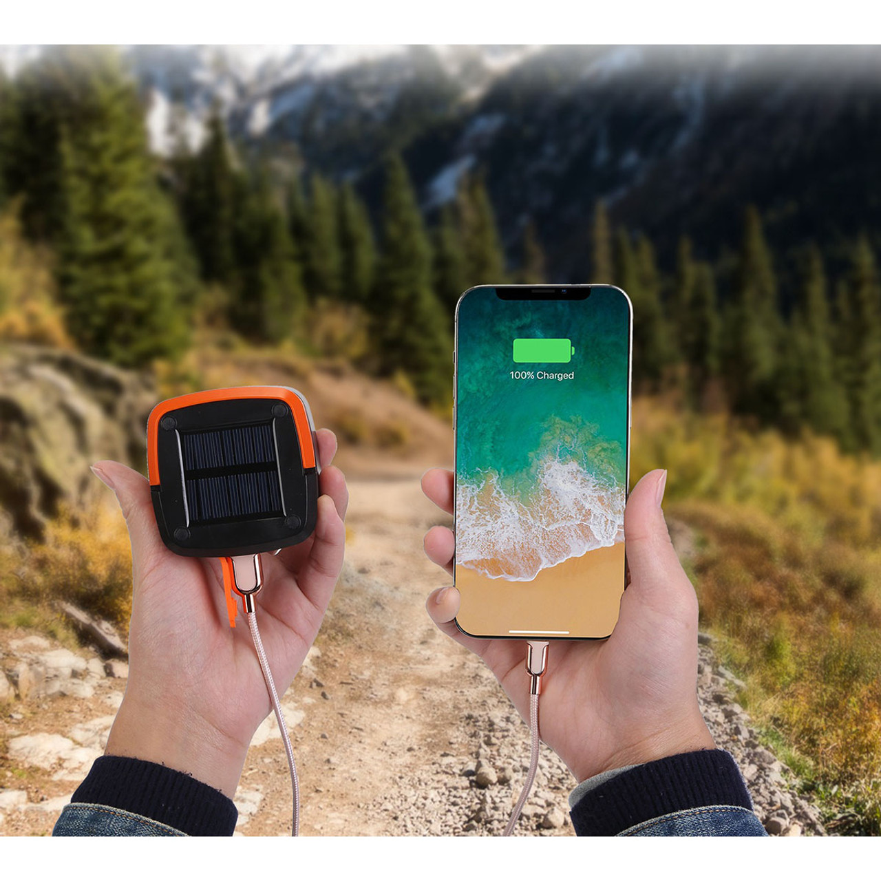 LakeForest® Solar LED Camping Lantern product image