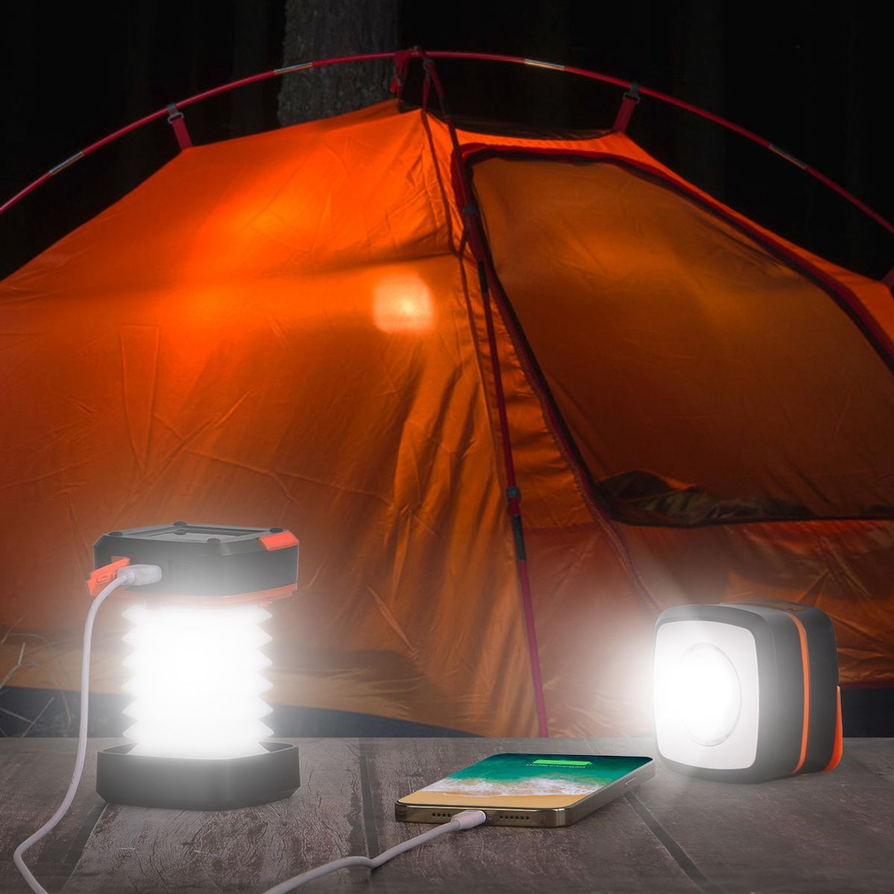 LakeForest® Solar LED Camping Lantern product image