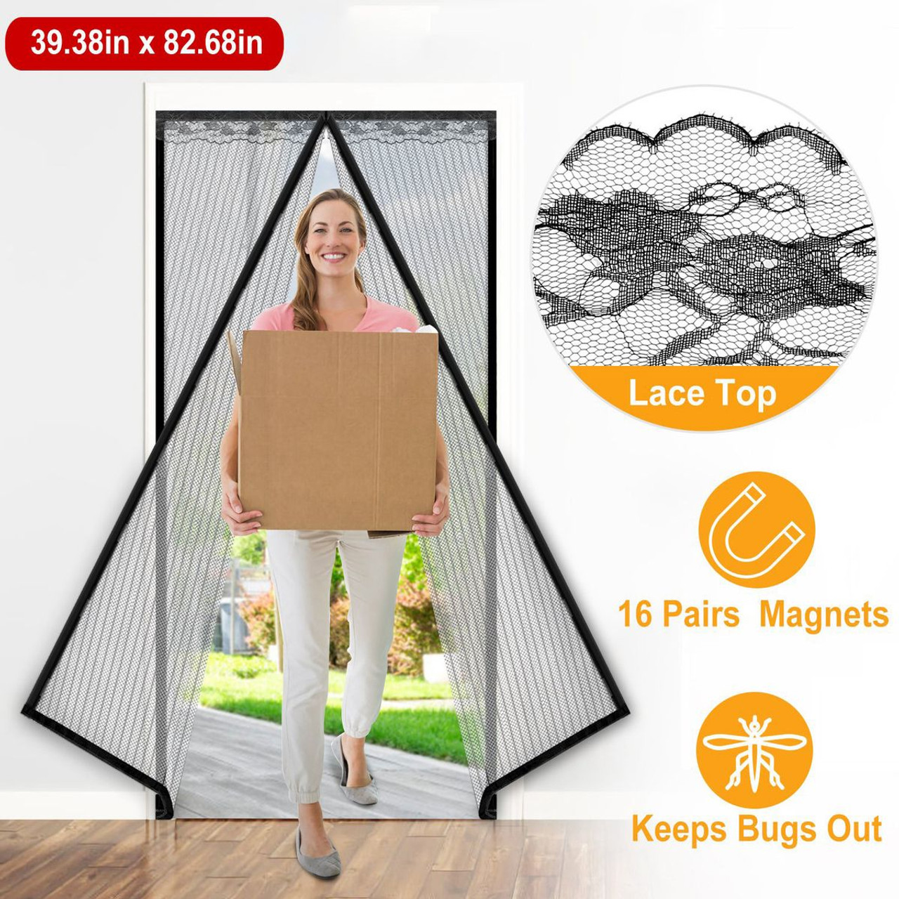 NewHome Mesh Magnetic Door Curtain product image