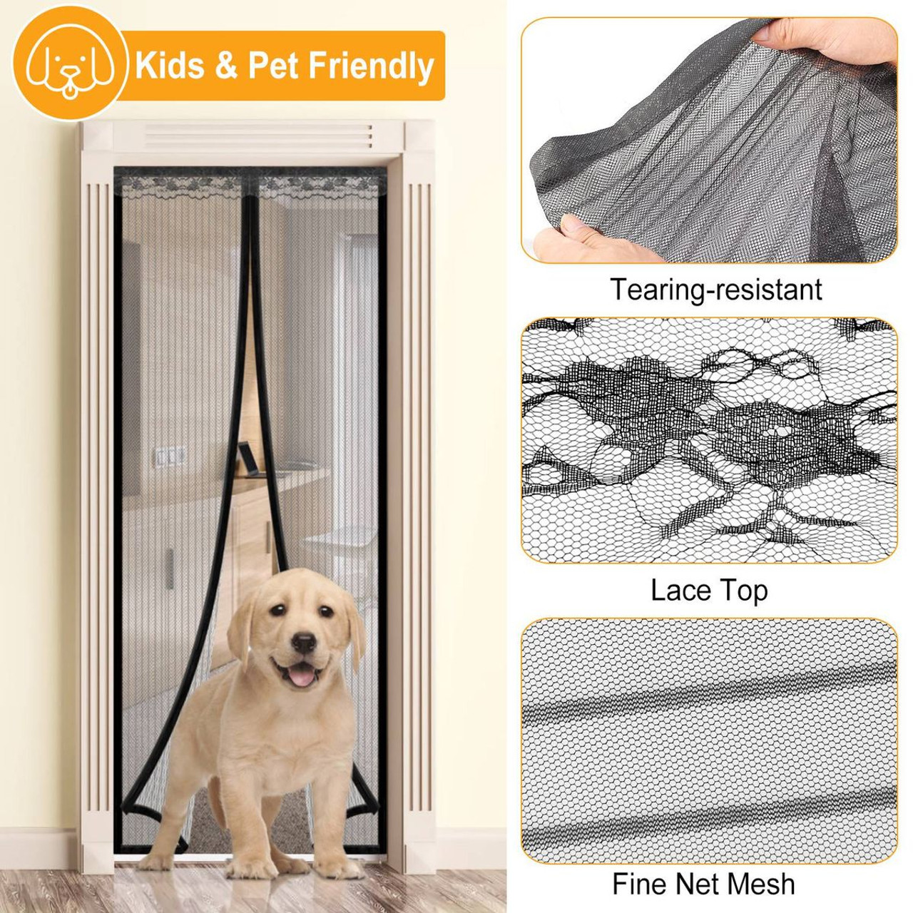 NewHome Mesh Magnetic Door Curtain product image