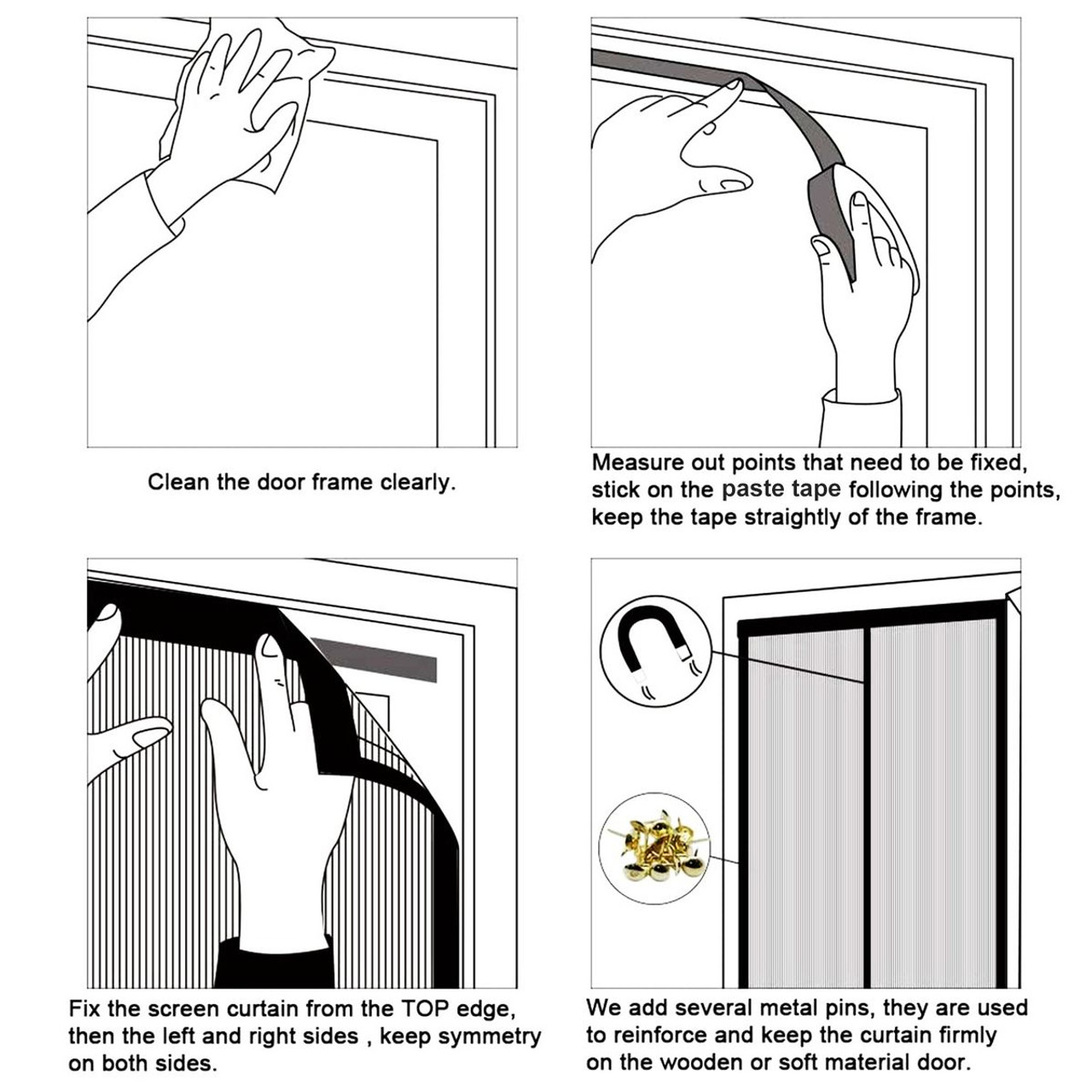 NewHome Mesh Magnetic Door Curtain product image