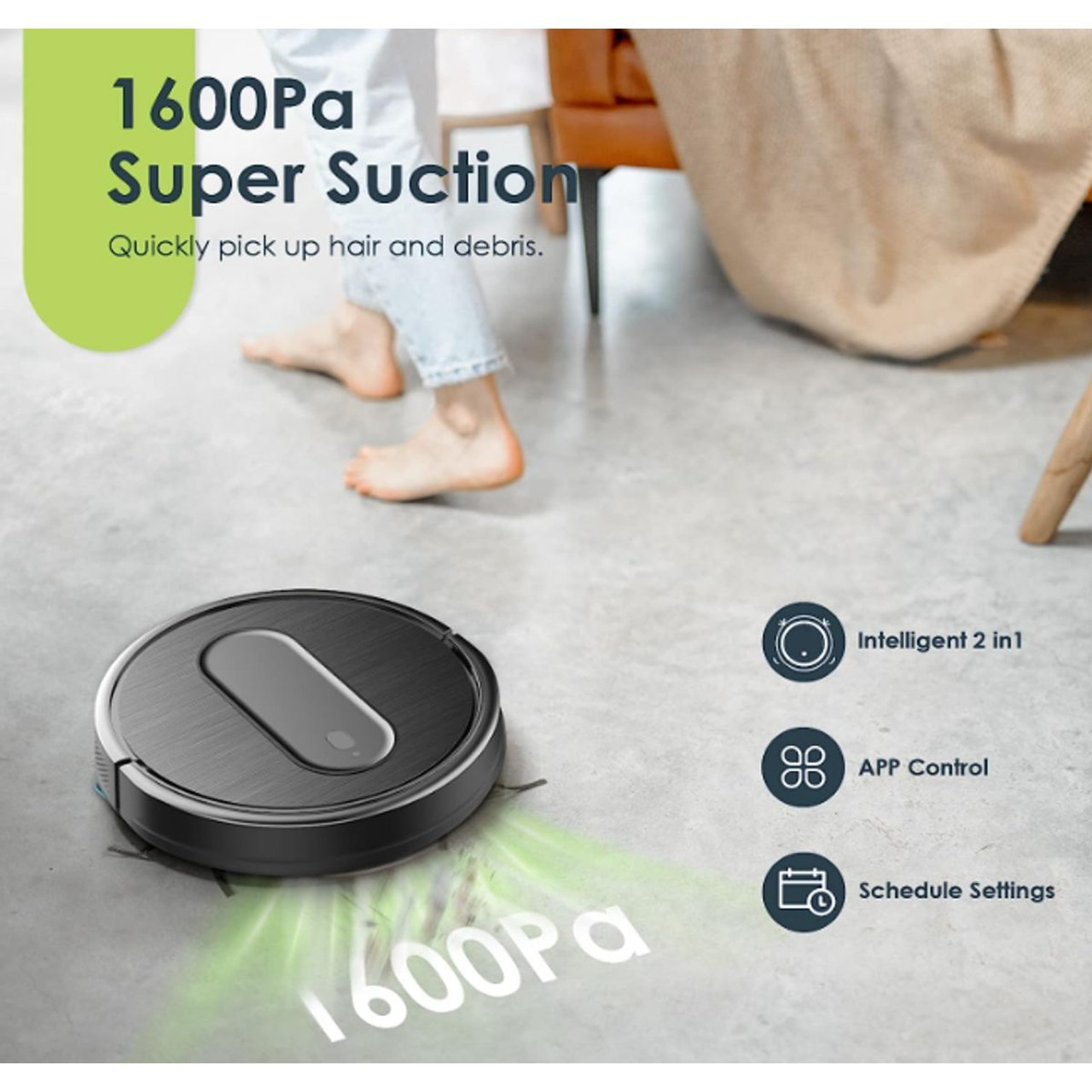 XIEBro HR1010 3-in-1 Self-Charging Robotic Vacuum product image