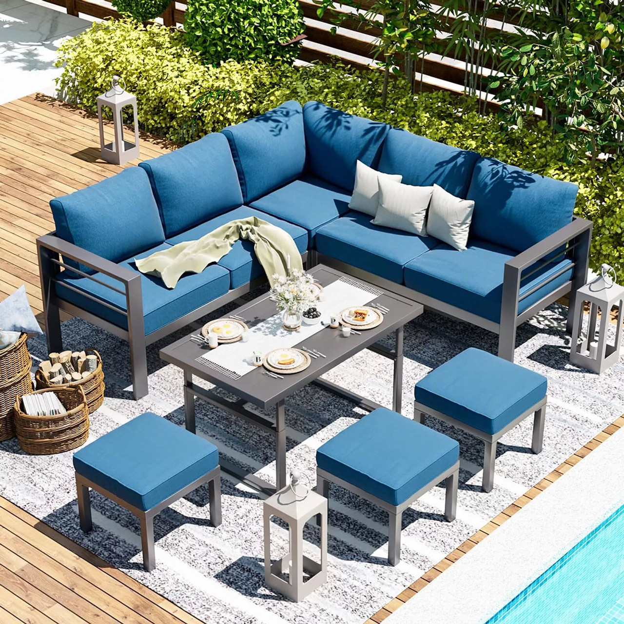 7-Piece Aluminum Patio Furniture Set product image