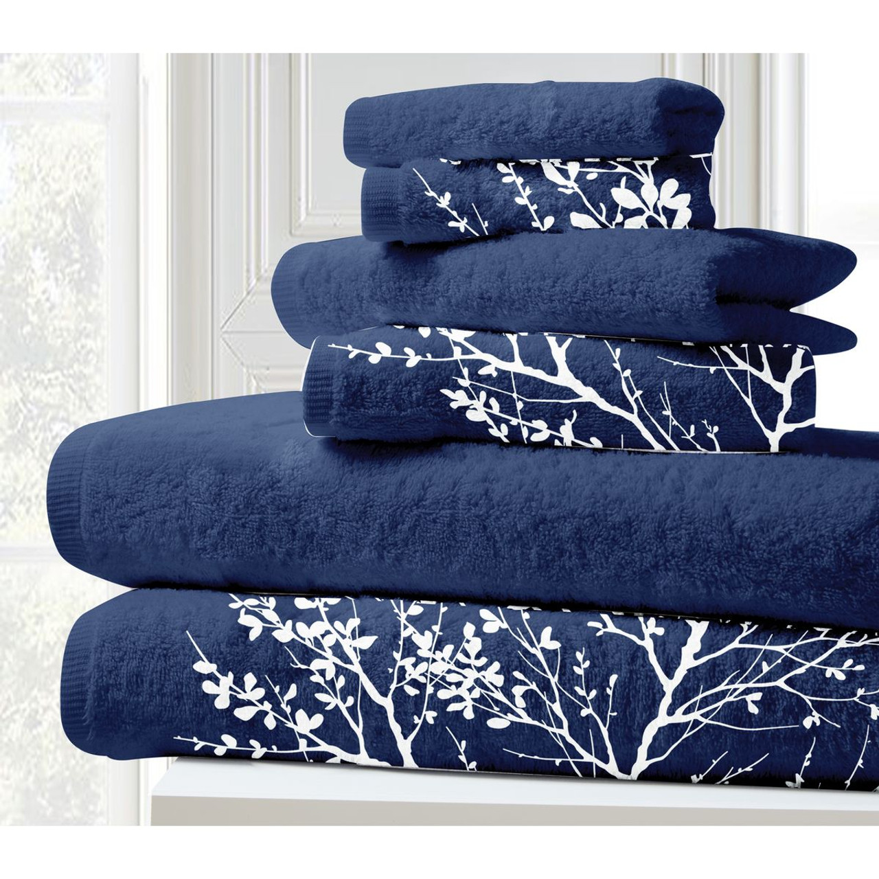 6-Piece Quick-Dry Cotton Towels product image