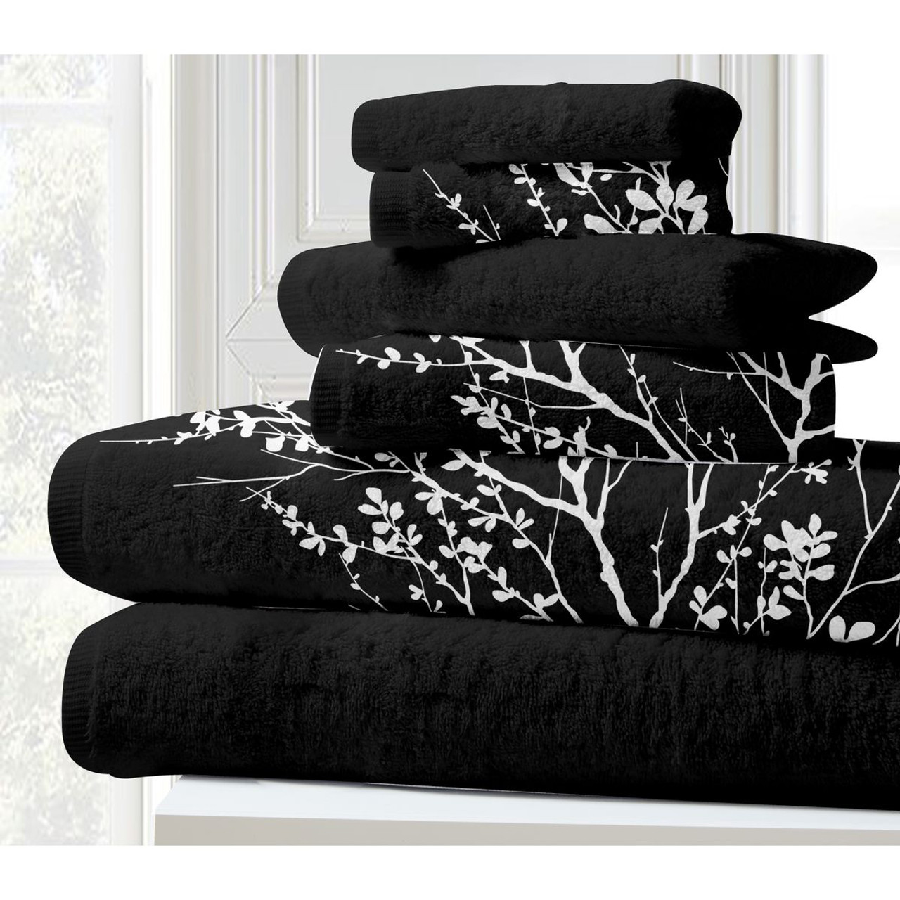 6-Piece Quick-Dry Cotton Towels product image