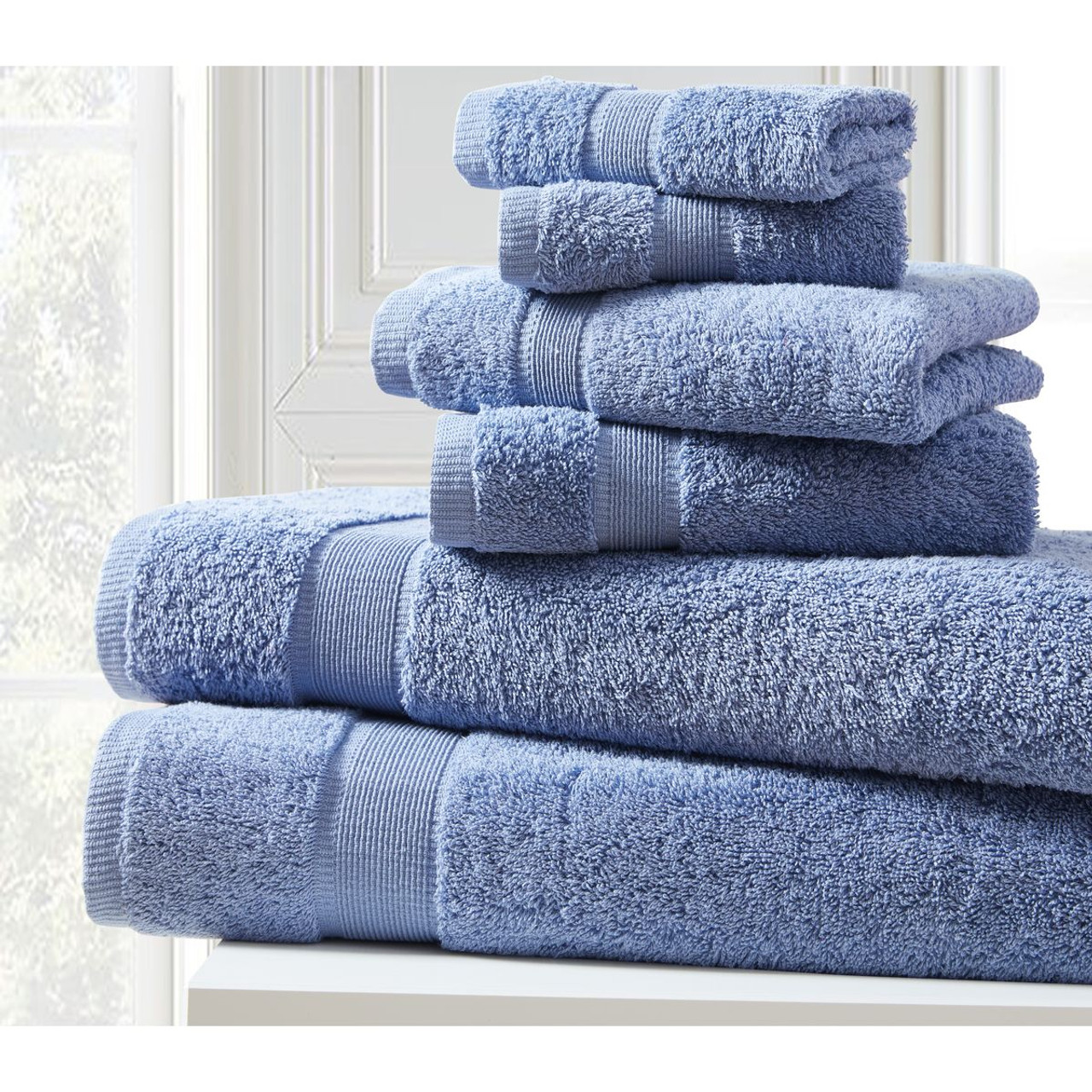 6-Piece Quick-Dry Cotton Towels product image