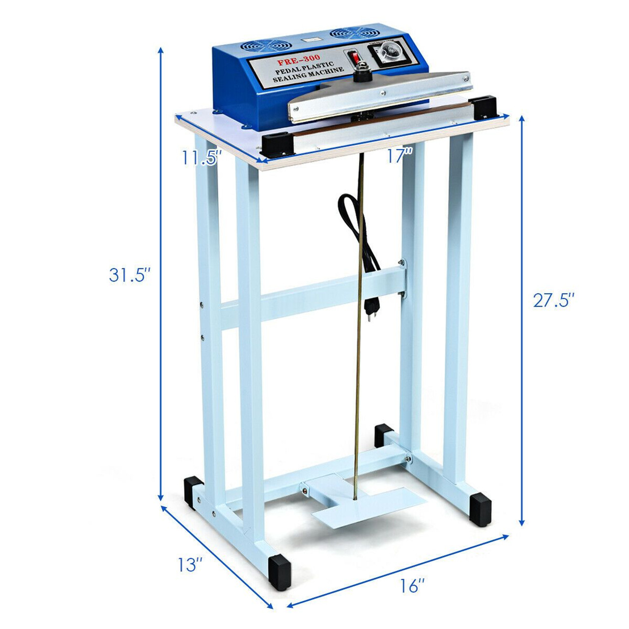 110V 12-Inch Foot Pedal Impulse Sealer Machine with Cutter product image