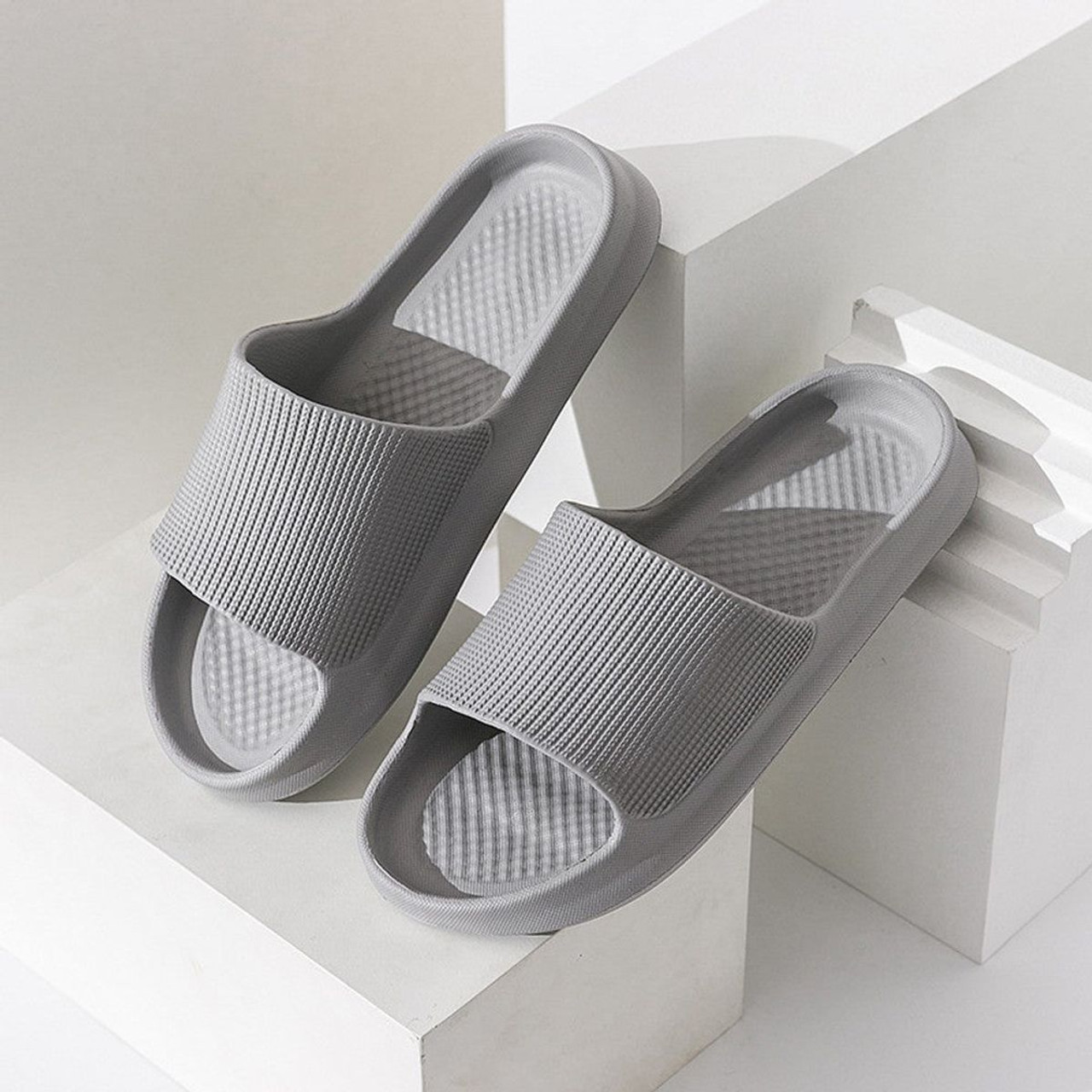 Unisex Minimalist Textured Cloud Slippers (4 Colors) product image