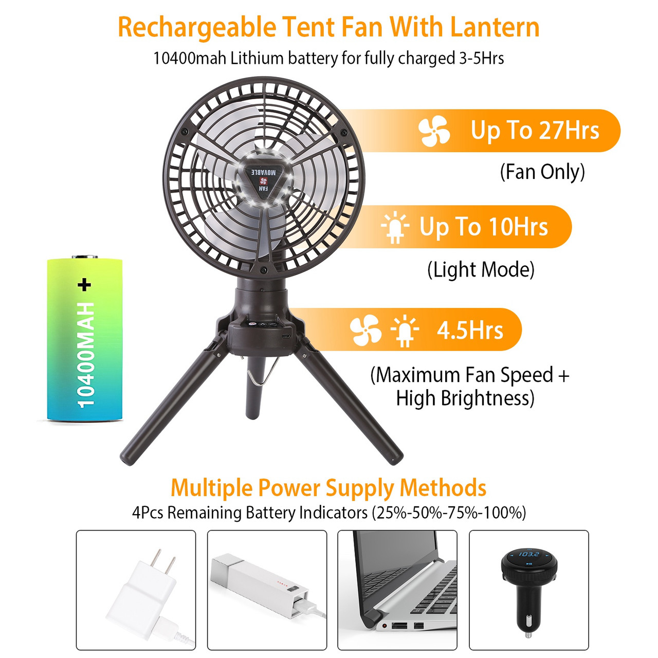 Portable Camping Fan by LakeForest® product image