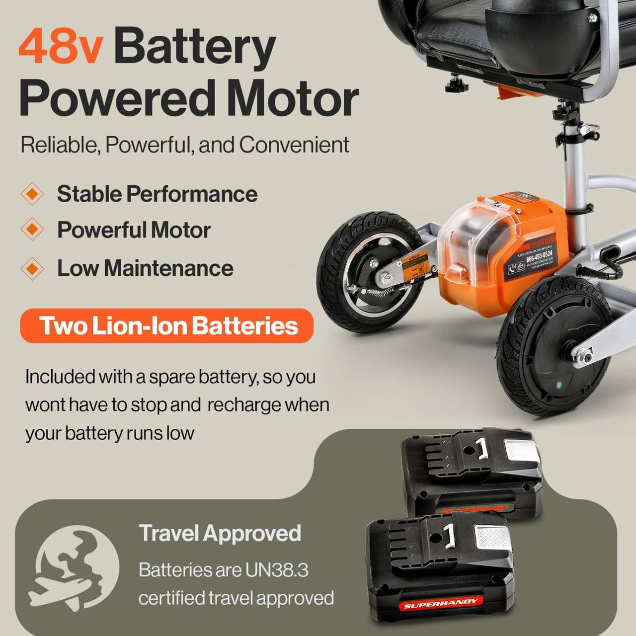 SuperHandy Folding Mobility Scooter Plus product image