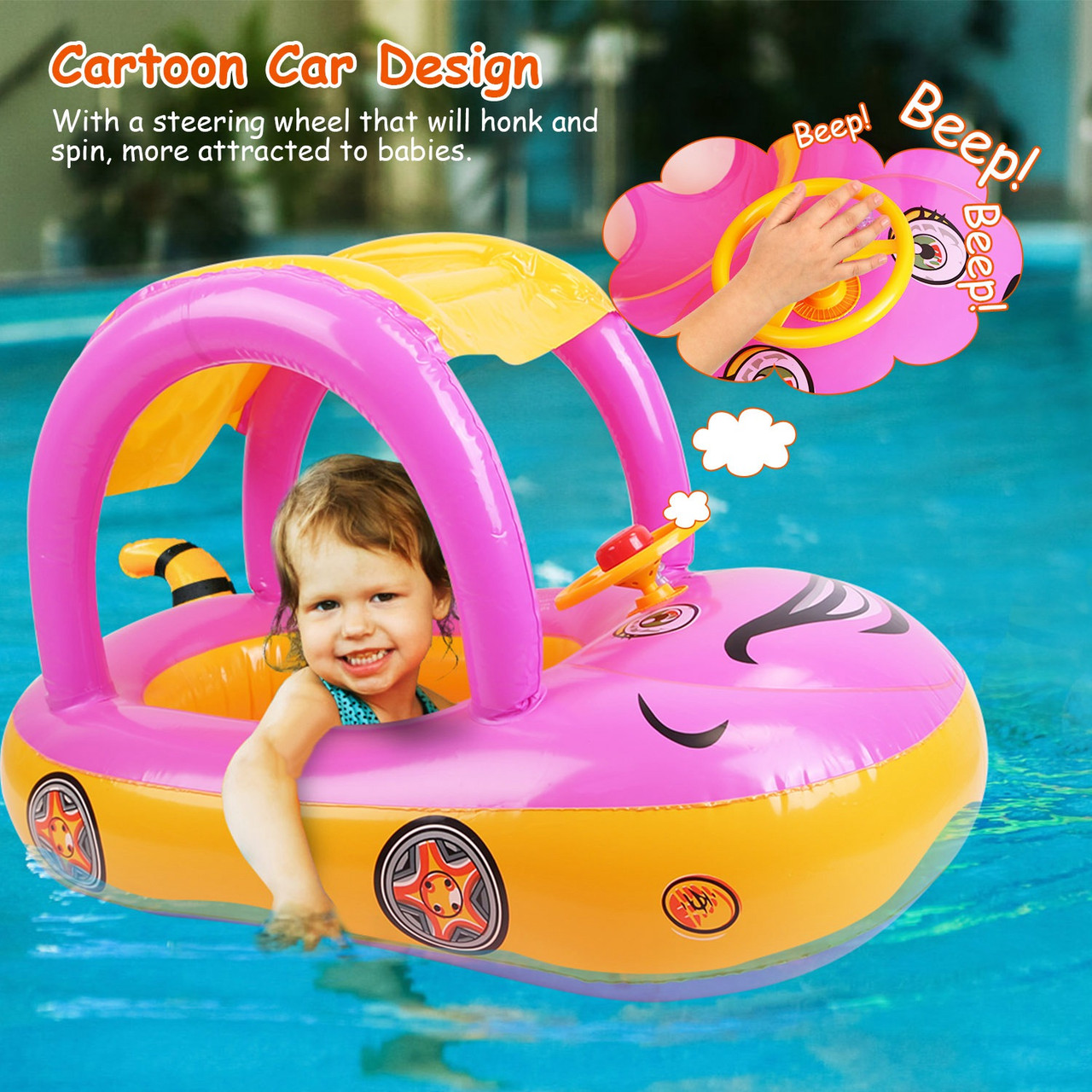 CoolWorld Inflatable Baby Swimming Boat product image