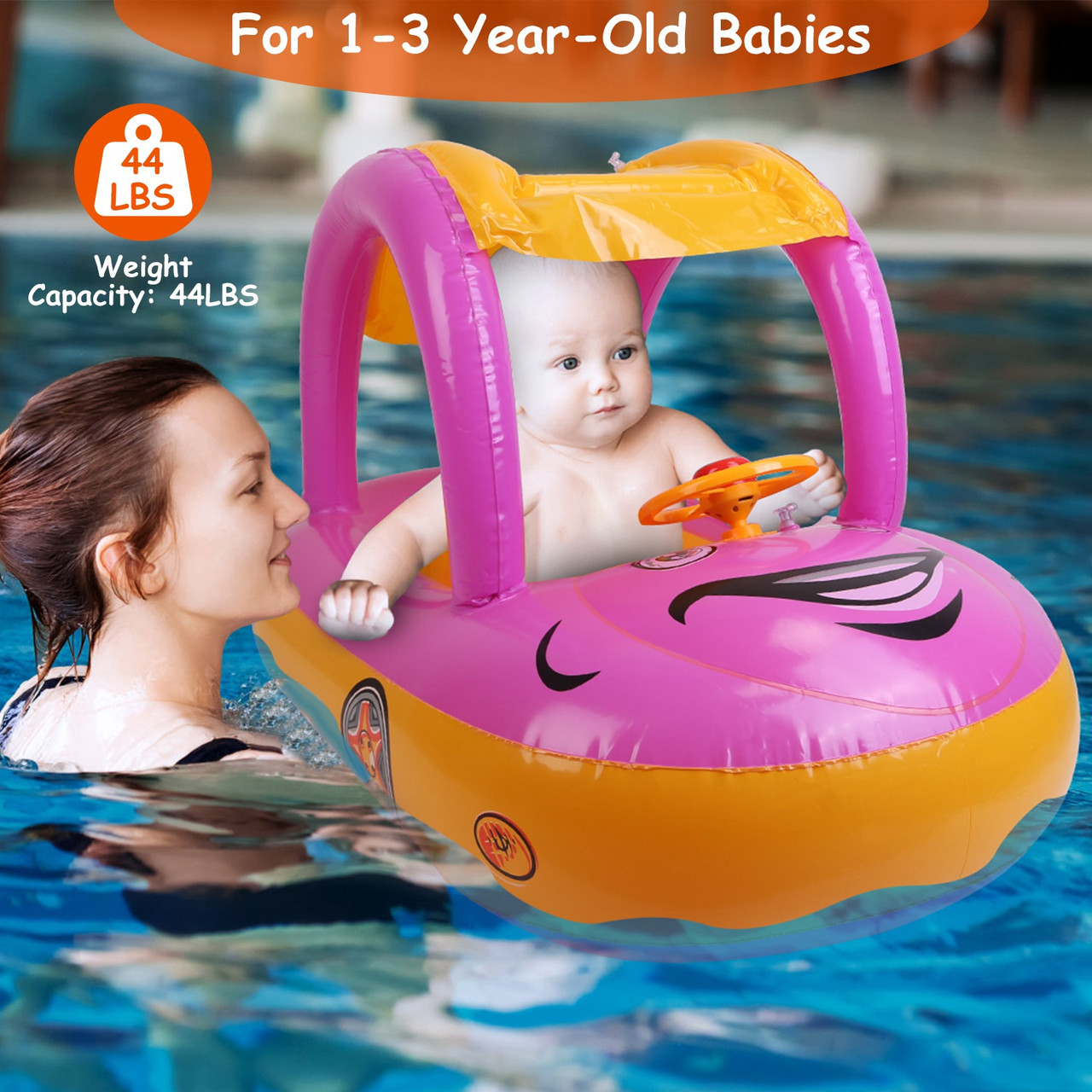 CoolWorld Inflatable Baby Swimming Boat product image