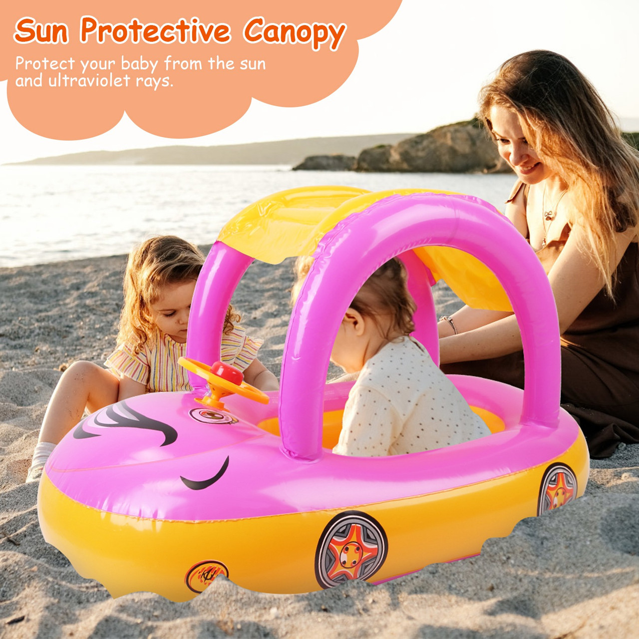 CoolWorld Inflatable Baby Swimming Boat product image