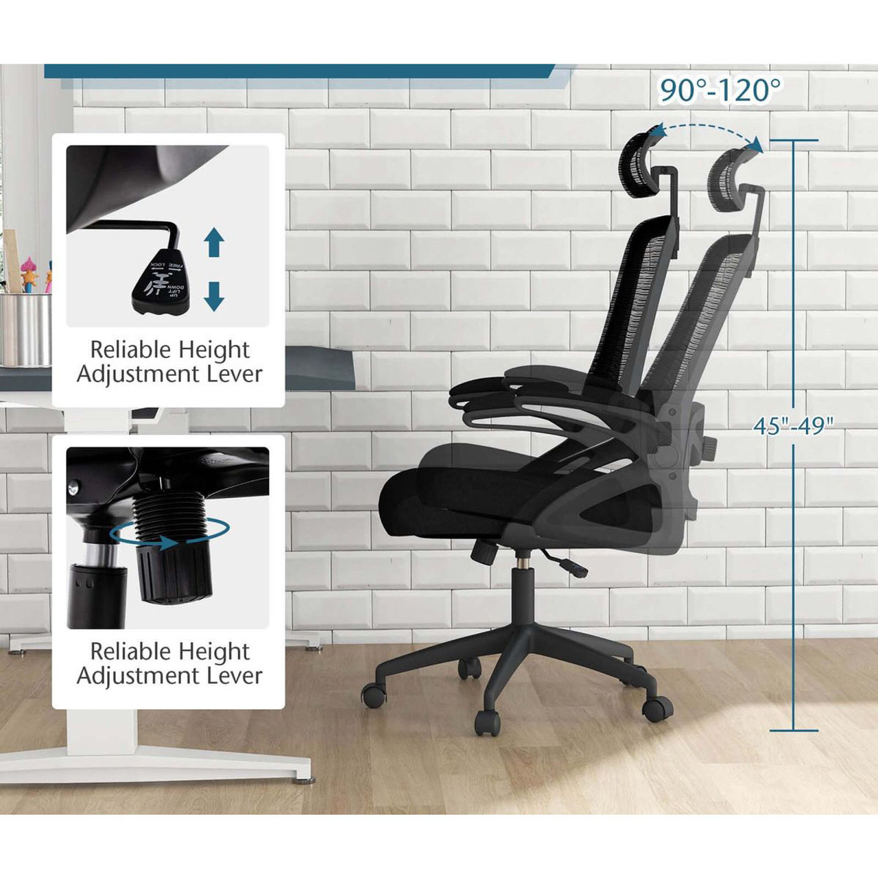 Ergonomic Office Chair with Adjustable Lumbar Support product image