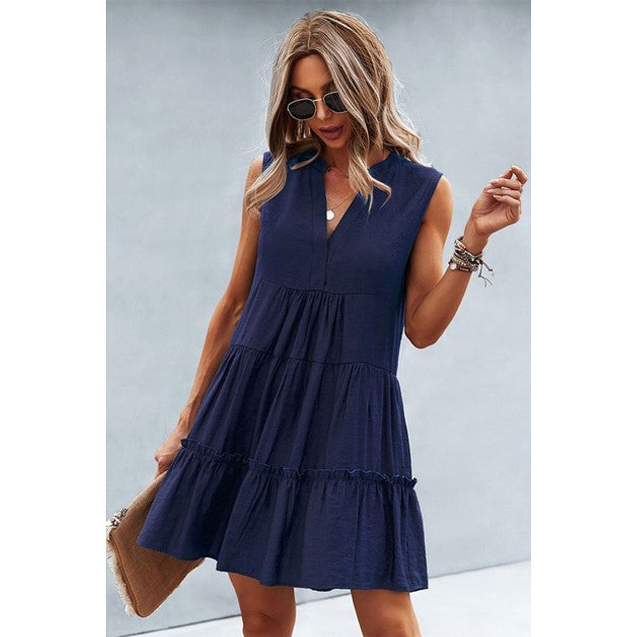Women's Verve V-Neck Tiered Dress product image