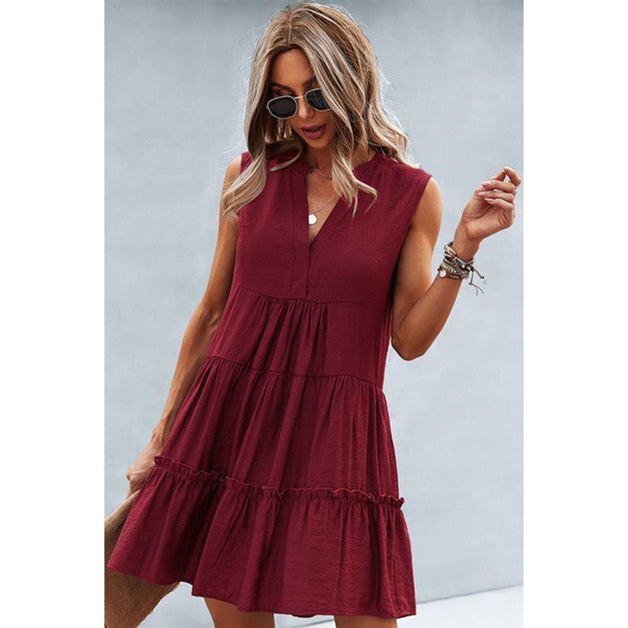 Women's Verve V-Neck Tiered Dress product image