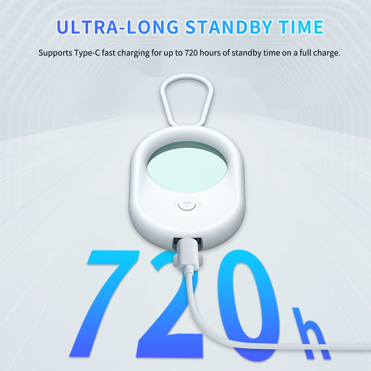 Portable Hidden Camera Detector Anti Spy Detector Bug Spy Camera Finder Anti-Peeping Infrared Scanning For Business,Office,Airbnb,Hotels,Bathroom Color White product image