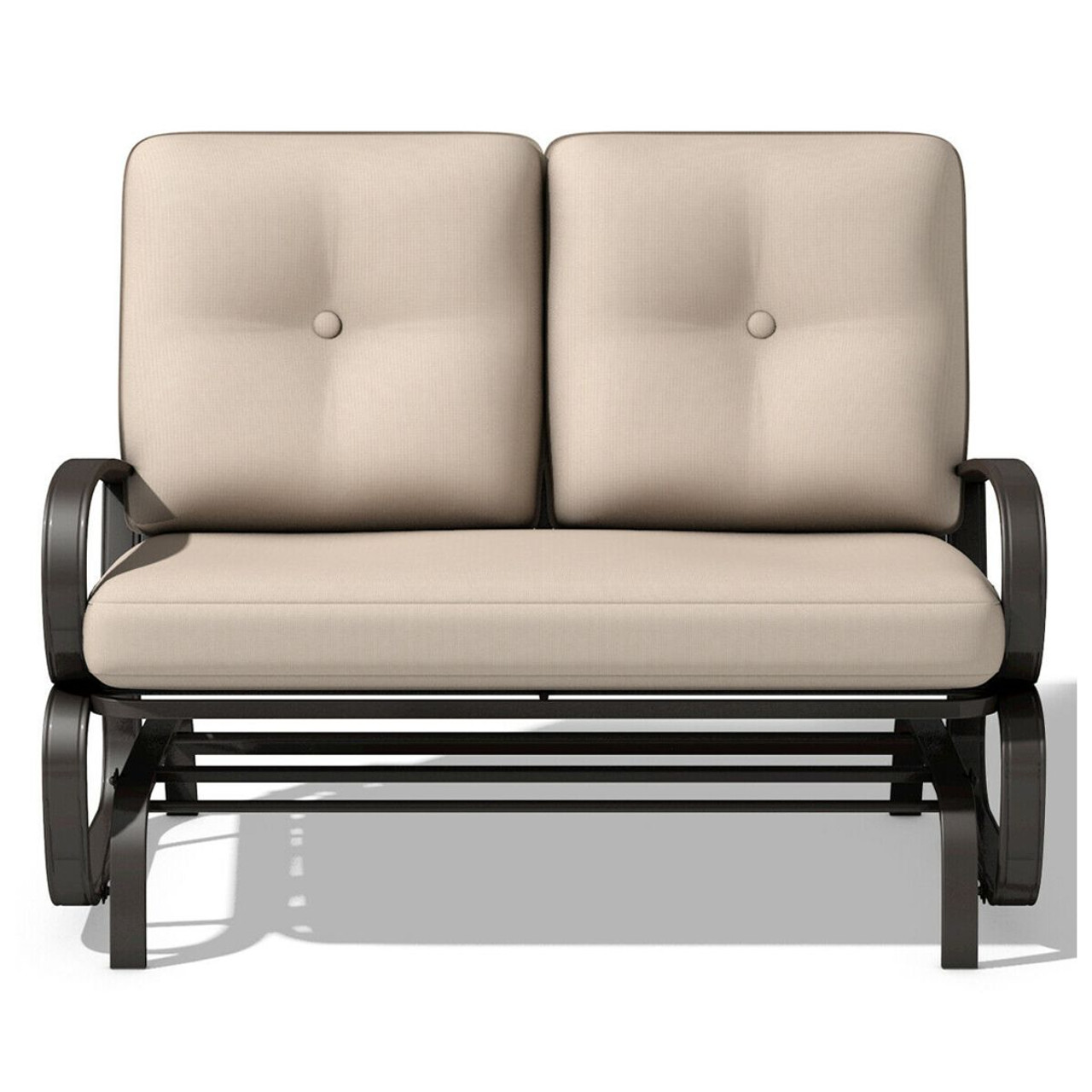 Outdoor Glider Rocker Loveseat Patio Bench  with Cushions product image