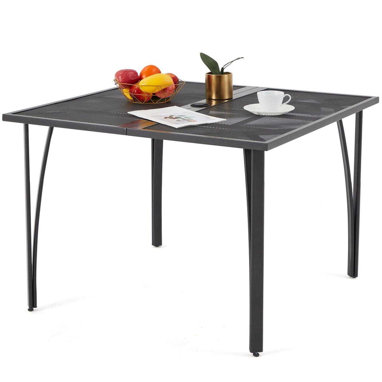 Outdoor Metal Patio Dining Tables (With and without Umbrella Holes) product image