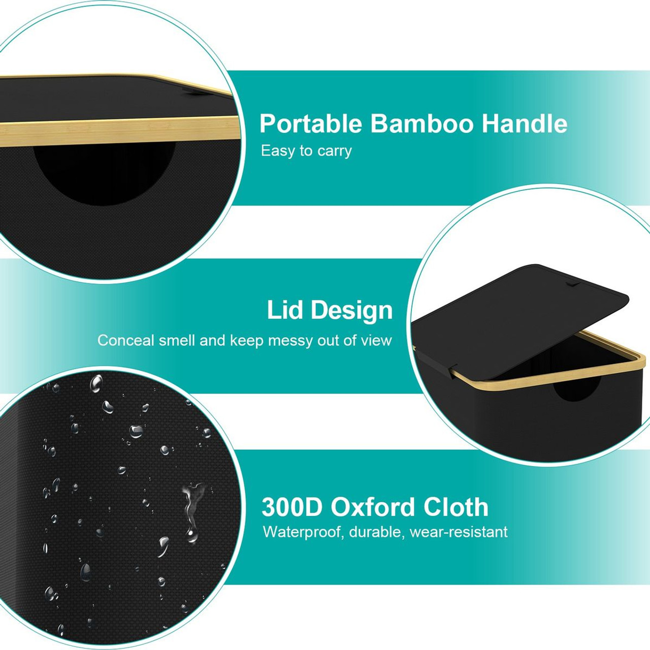 NewHome™ 2-Piece Collapsible Laundry Hamper product image