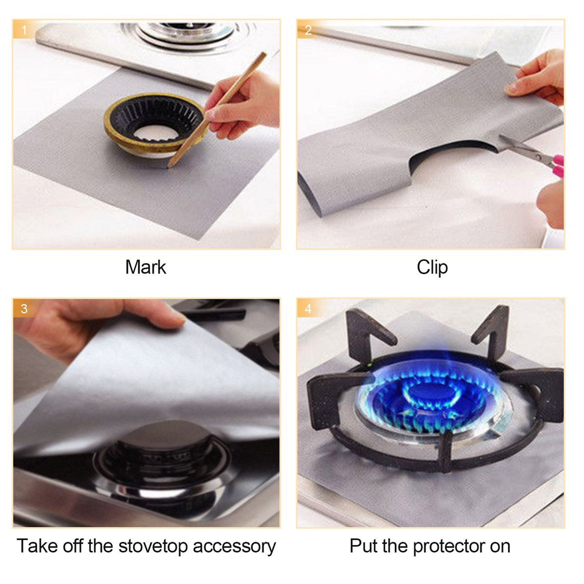 Stovetop Burner Protector (4 Pieces) product image
