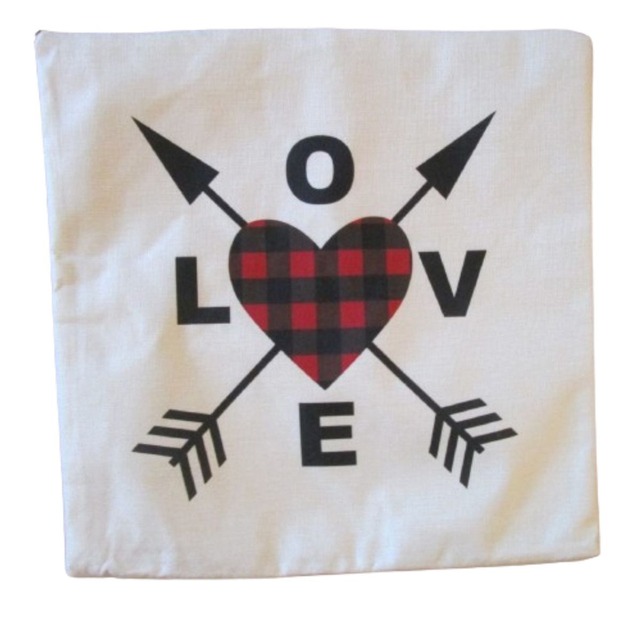 Love Buffalo Plaid Pillow Covers product image