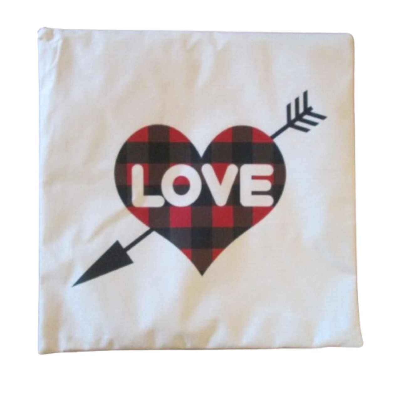 Love Buffalo Plaid Pillow Covers product image