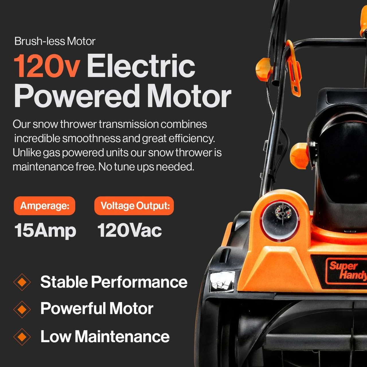 SuperHandy Electric Snow Blower product image