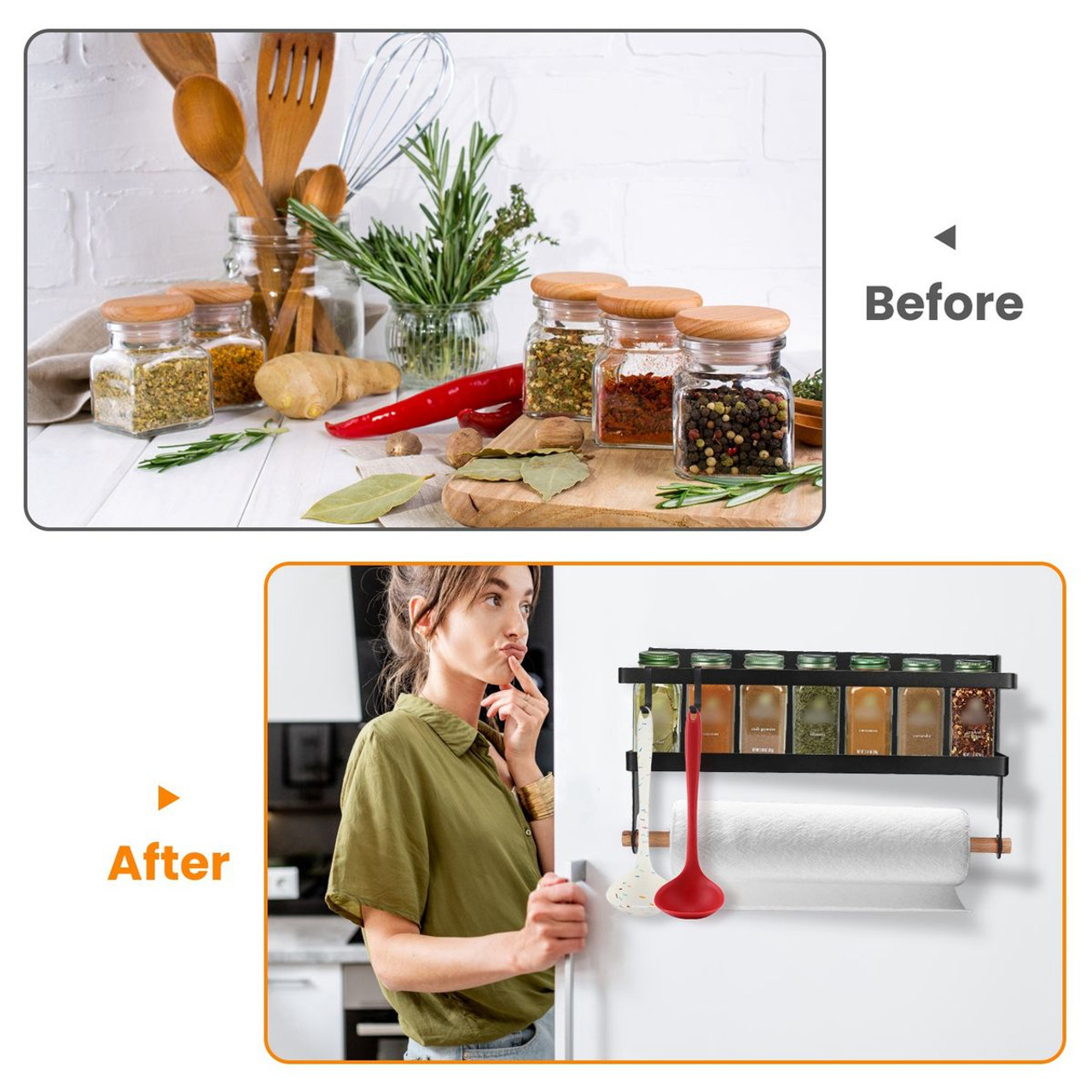 NewHome™ Magnetic Fridge Spice Rack (2-Pack) product image