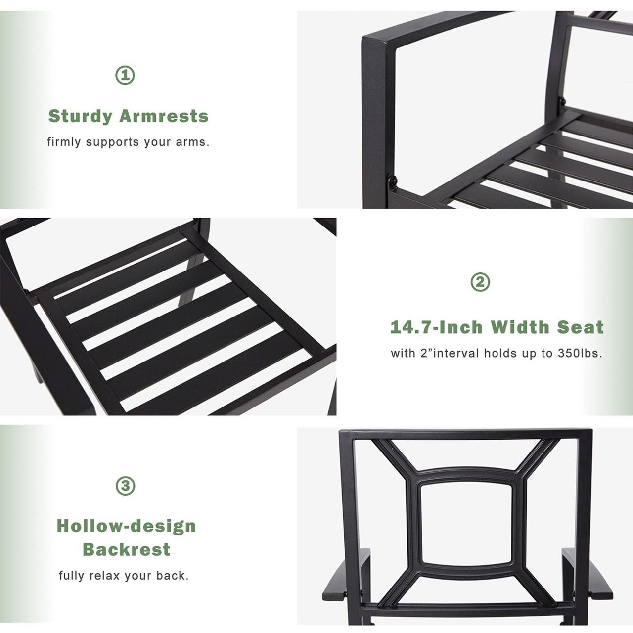 Outdoor Metal Patio Chairs (Set of 2-6) product image