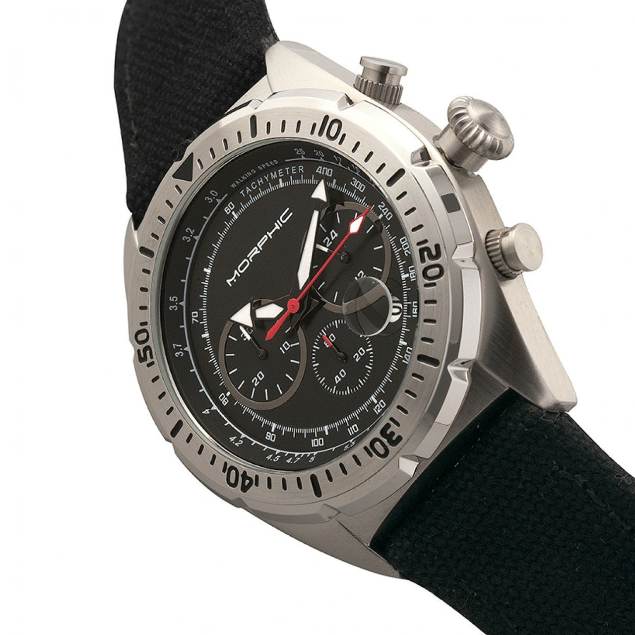 Morphic M53 Chronograph Fiber-Weaved Leather-Band Watch product image