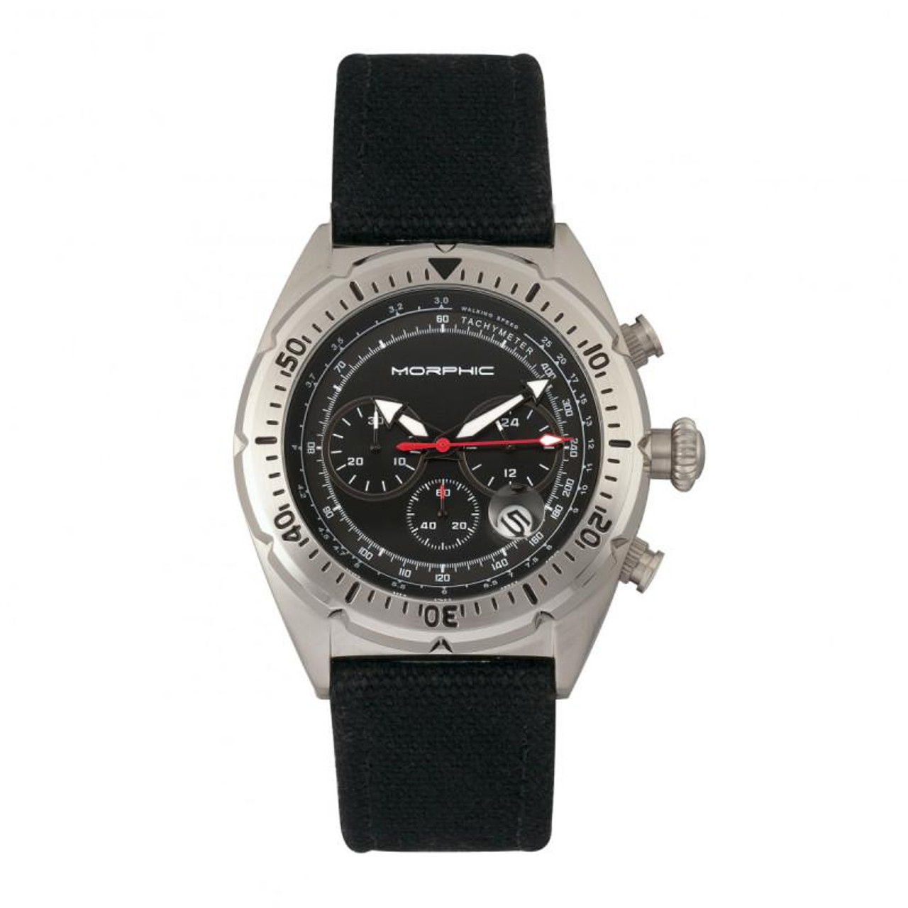 Morphic M53 Chronograph Fiber-Weaved Leather-Band Watch product image