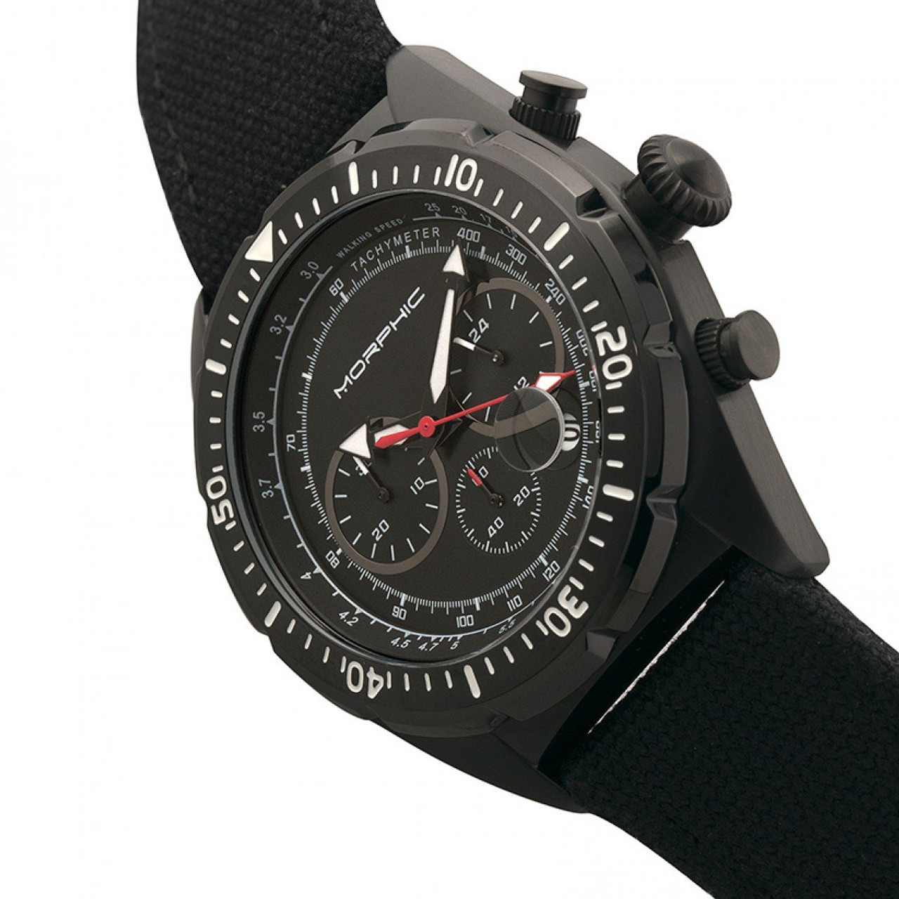 Morphic M53 Chronograph Fiber-Weaved Leather-Band Watch product image