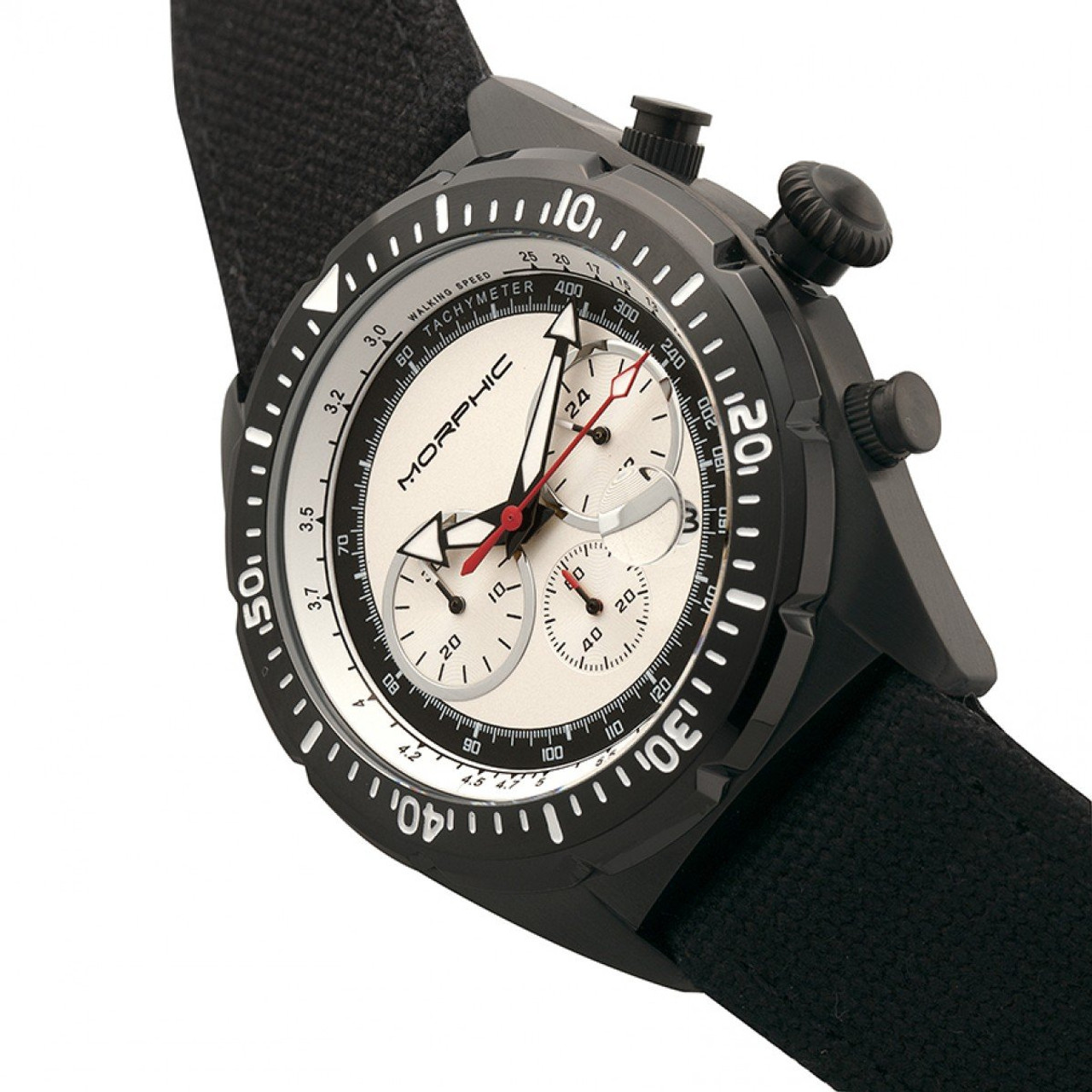 Morphic M53 Chronograph Fiber-Weaved Leather-Band Watch product image