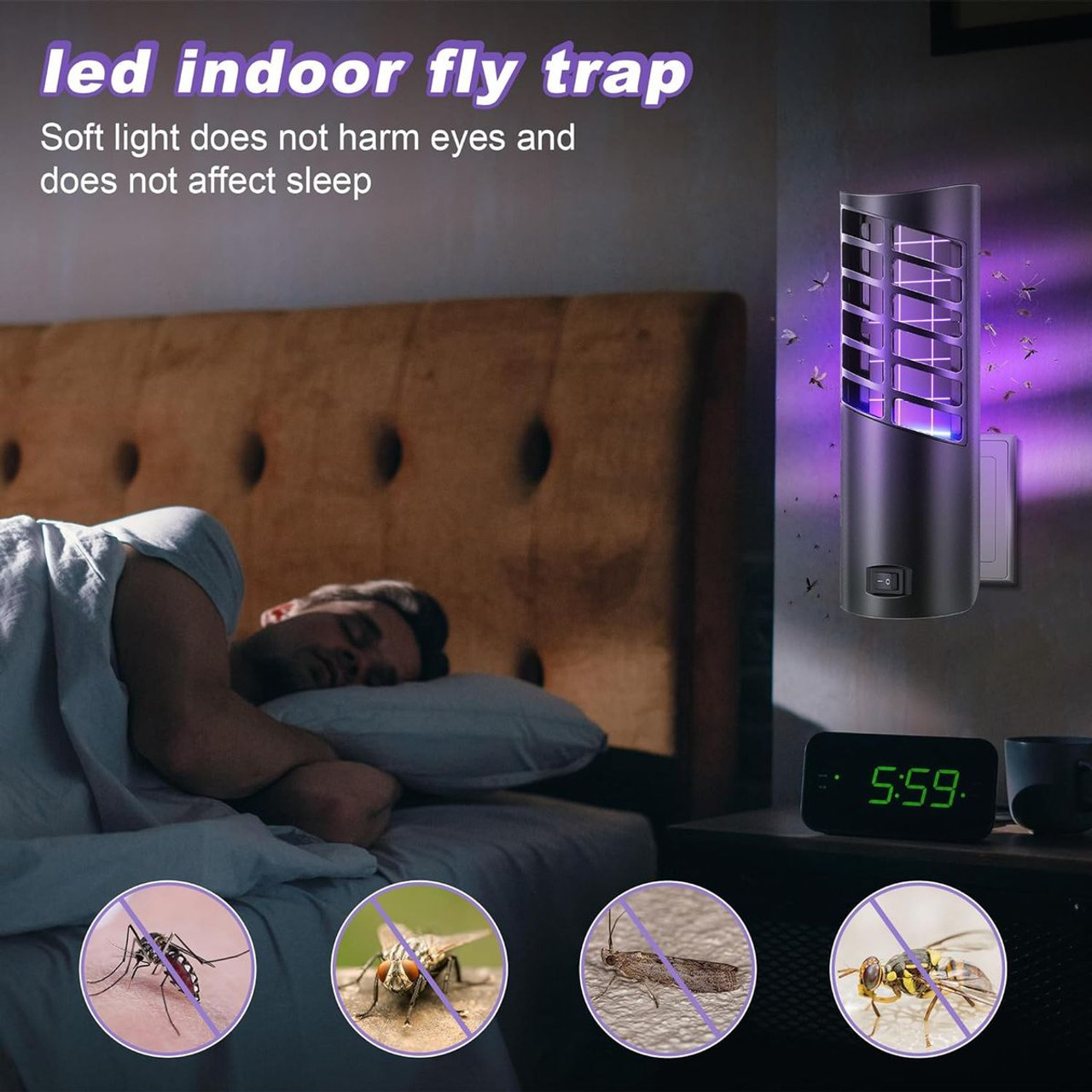 Electric Indoor Plug-in Fly Trap with 10 Refills (2-Pack) product image