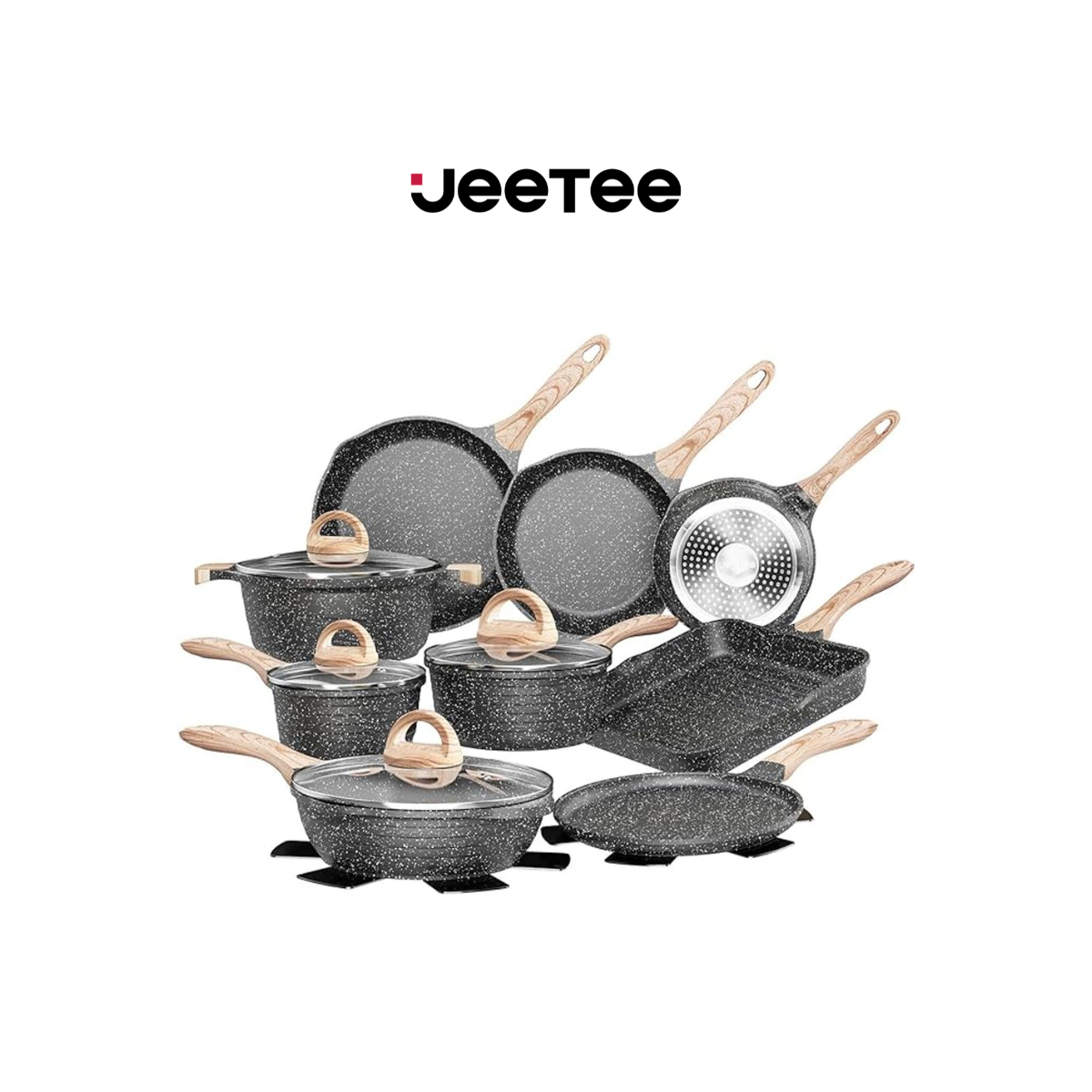 JEETEE Nonstick Cookware Set (23-Piece) product image