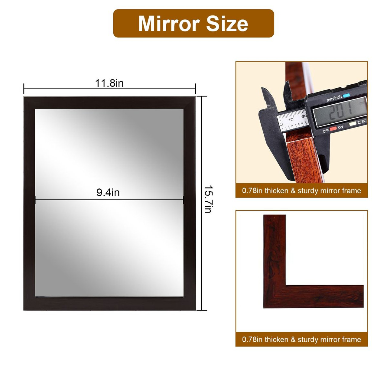 NewHome Rectangle Wall Mirror product image
