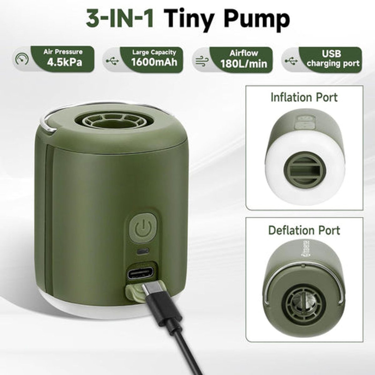 Traverse™ Portable Nano Air Pump with Built-in Lantern product image