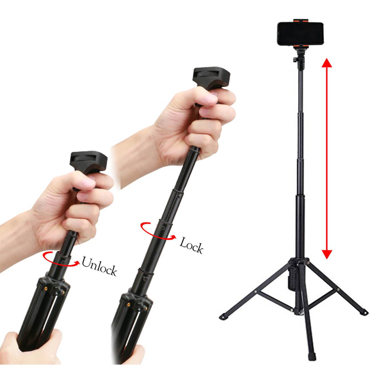 Acuvar™ 54-Inch 2-in-1 Tripod/Selfie Stick with Remote product image