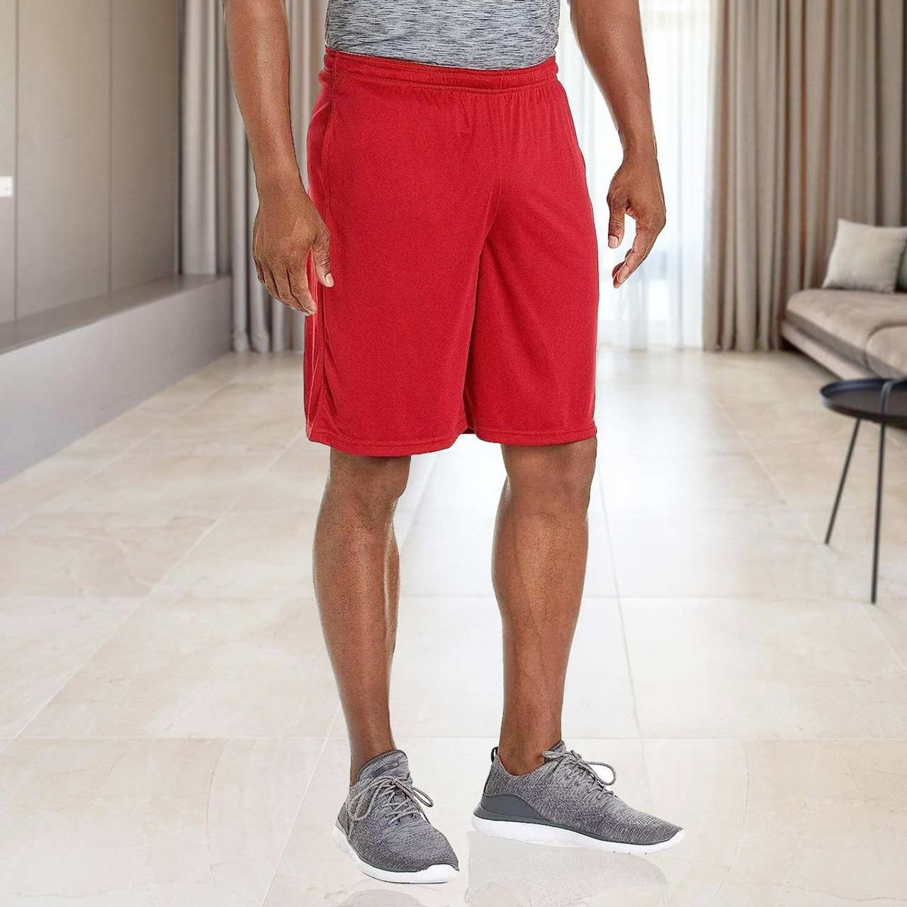 Men's Breathable Athletic Shorts with Side Pockets (3-Pack) product image