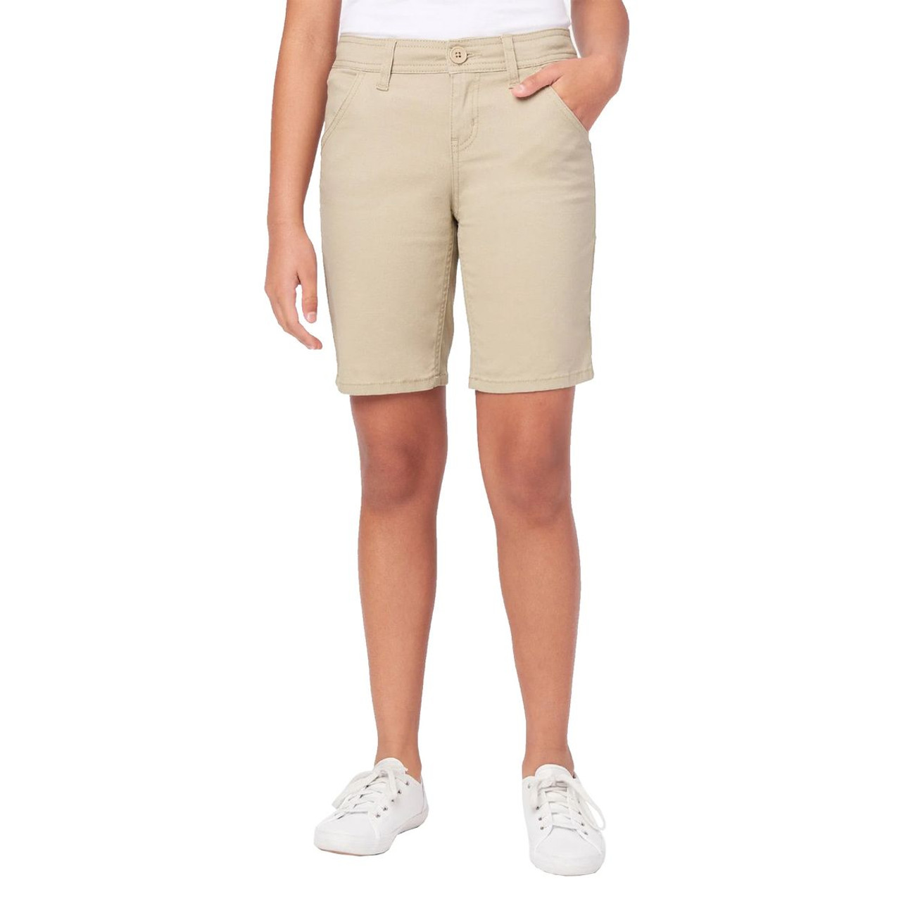 Juniors' School Uniform Super Stretch Bermuda Shorts (1 or 3-Pack) product image