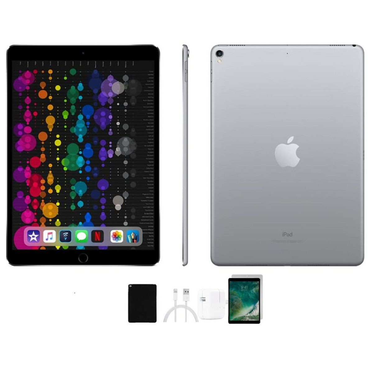 Apple iPad Pro 10.5-Inch Bundle, 64GB or 256GB, WiFi Only (2017