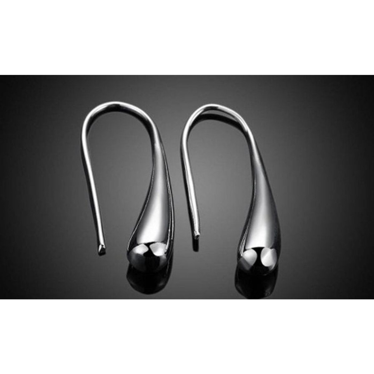 Sterling Silver Plated Waterdrop Hook Earrings product image