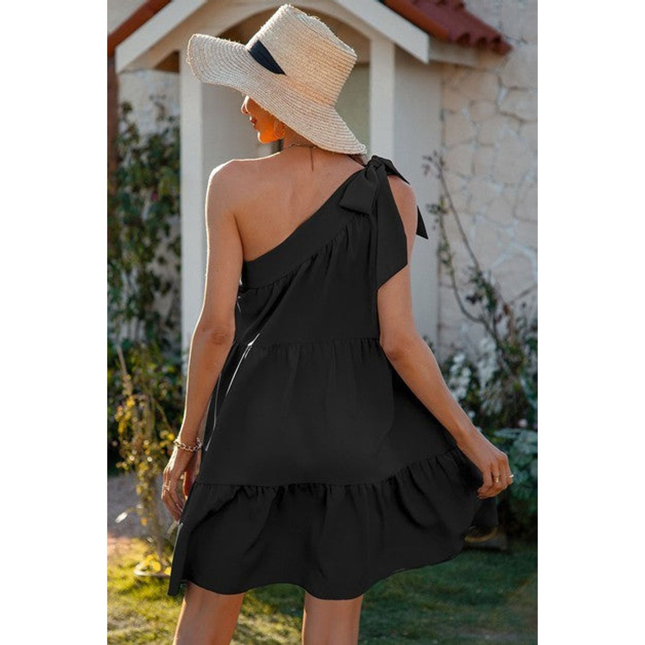 Women's One-Shoulder Charm Dress product image