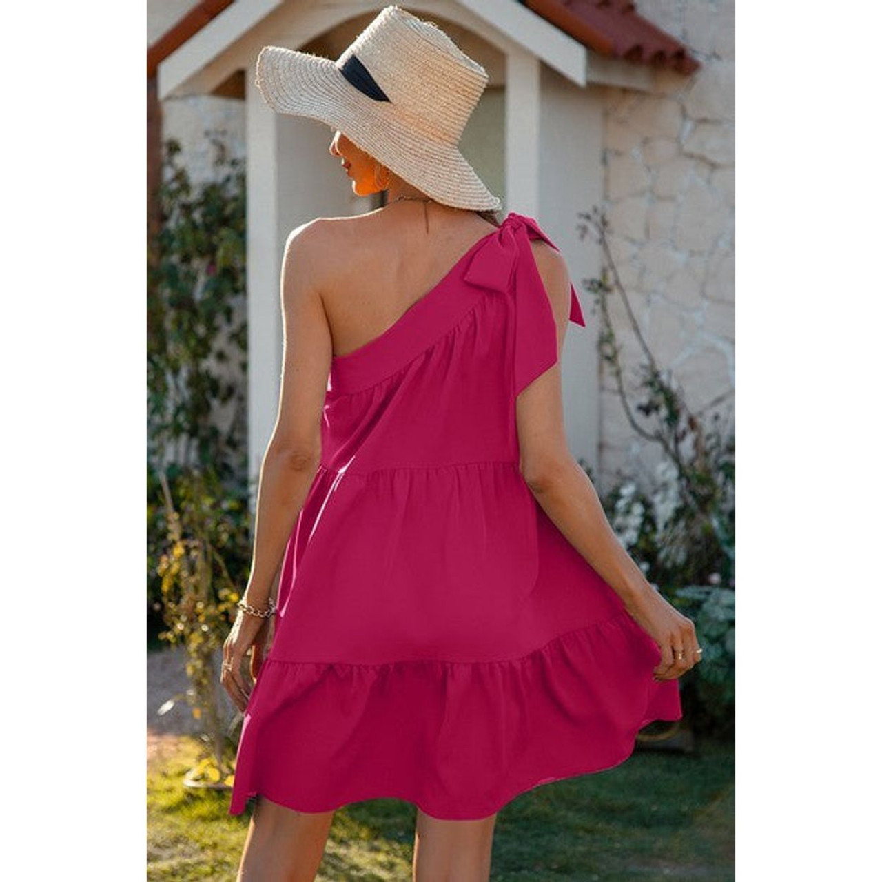Women's One-Shoulder Charm Dress product image