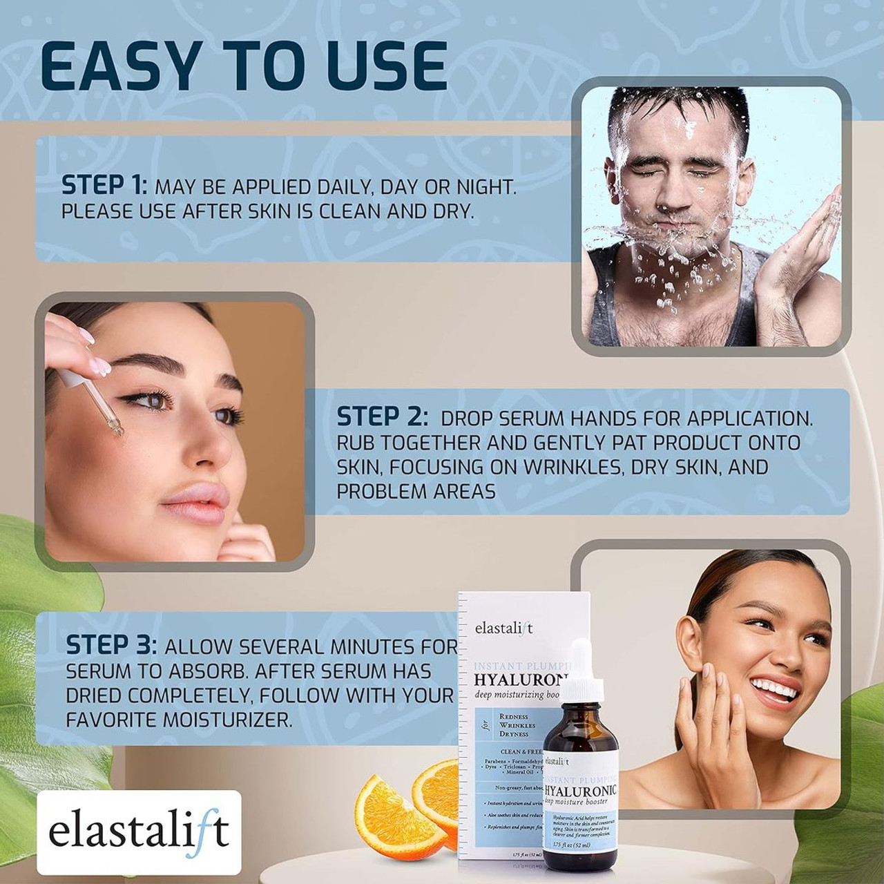 Elastalift® Instant Pumping Hyaluronic Serum, 1.75 fl. oz. (2-Pack) product image