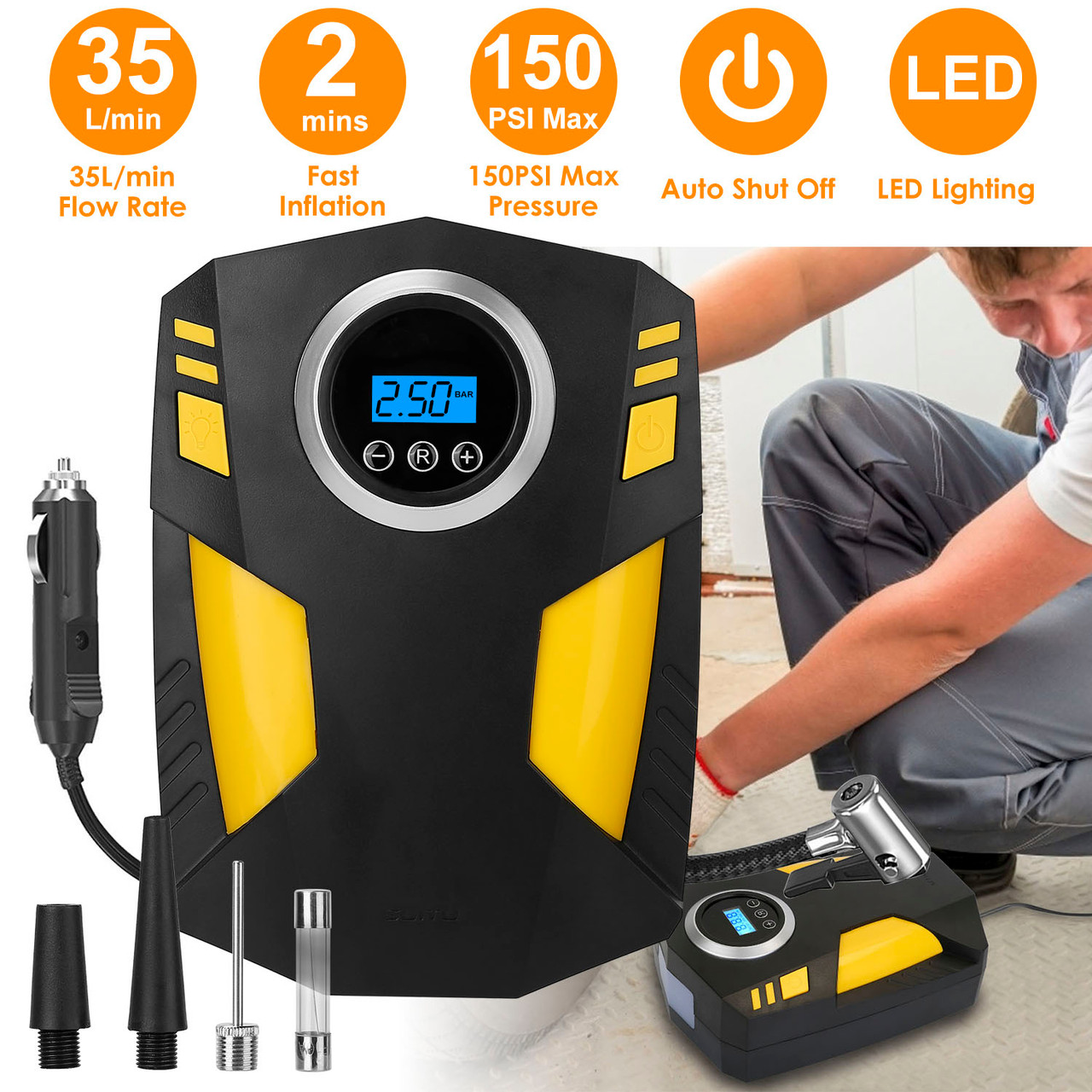 iMounTEK® Portable Car Tire Inflator product image