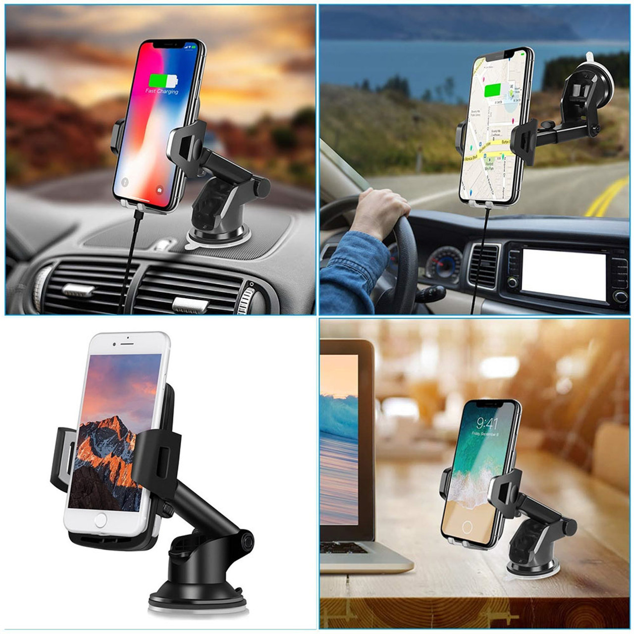 360-Degree Windshield and Dash Car Mount for Phones product image